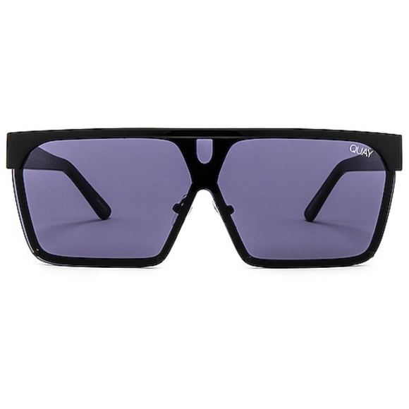 Quay + BENEFIT Australia Shade Queen Black Sunglasses - Picture 1 of 5